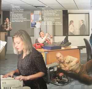 Image of Back Cover of 0446305S: 2xLP - THE DIVINE COMEDY, Office Politics (Divine Comedy Records Limited; DCRL112LPX, UK & Europe 2019, Gatefold, 2 Inners, 180 Gram White and Blue Vinyl) Hype sticker on back cover  VG+/VG+