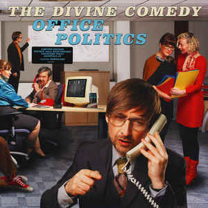 Image of Front Cover of 0446305S: 2xLP - THE DIVINE COMEDY, Office Politics (Divine Comedy Records Limited; DCRL112LPX, UK & Europe 2019, Gatefold, 2 Inners, 180 Gram White and Blue Vinyl) Hype sticker on back cover  VG+/VG+