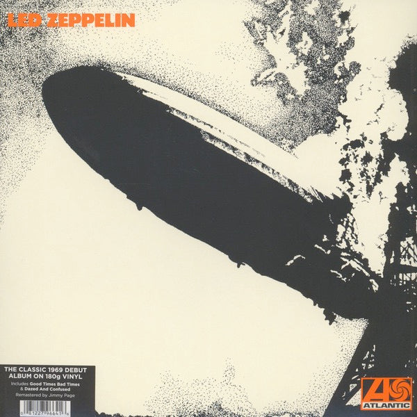 Image of Front Cover of 3614096C: LP - LED ZEPPELIN, Led Zeppelin (Warner Bros; 8122-79664-1, Europe 2014 Reissue, 180 Gram Vinyl, Remastered by Jimmy Page)   VG+/VG+