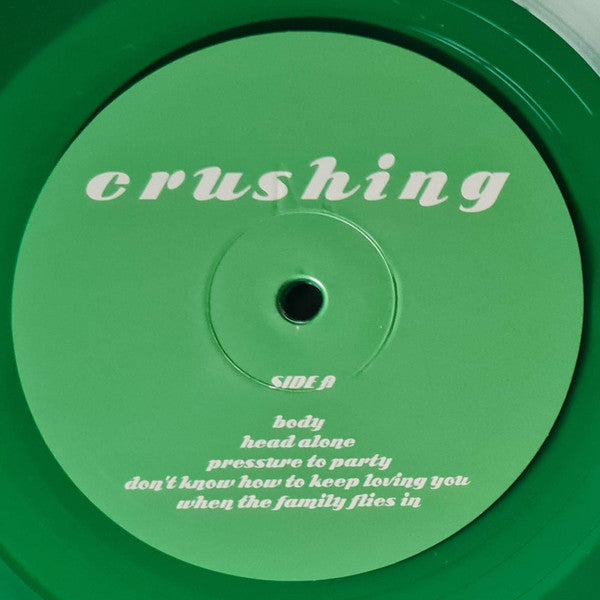 Image of Label Cover of LP - VG+/VG+ - JULIA JACKLIN, Crushing (Transgressive Records; TRANS384X, Europe 2019, Gatefold, Green Vinyl), ,  - 2016019C