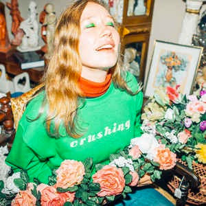 Image of Front Cover of LP - VG+/VG - JULIA JACKLIN, Crushing (Transgressive Records; TRANS384X, Europe 2019, Gatefold, Green Vinyl), Strong VG,  - 2126326E