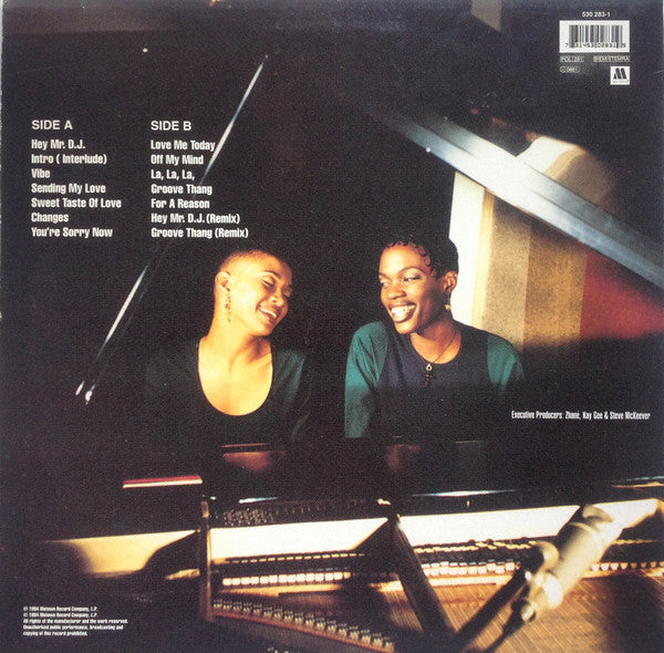 Image of Back Cover of LP - VG/G - ZHAN , Pronounced Jah-Nay (Motown; 530 283-1, UK & Europe 1994, Inner), Lots of marks to disc.,  - 3116250C