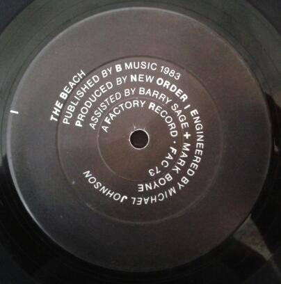 Image of Label Cover of 12" - VG/G+ - NEW ORDER, Blue Monday (Factory; FAC 73, UK 1983, Non-Die-Cut , Black Inner, A1/B1. MT STRAWBERRY Runouts), Light hairlines, edge wear.,  - 2216044C