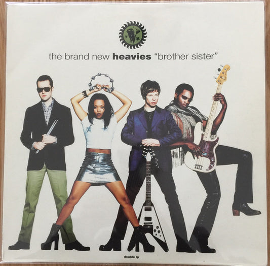 Image of Front Cover of 2xLP - VG/G+ - THE BRAND NEW HEAVIES, Brother Sister (FFRR; 828 490 1, UK 1994, Inners), Records warped but play through. Lighter marks mainly. Sleeve has wear and bumps and corners, creases, tiny rip at opening,  - 2416465C