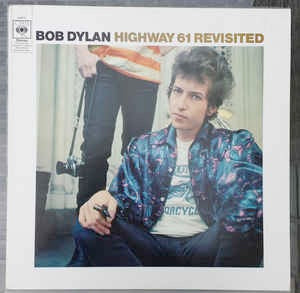 Image of Front Cover of LP - VG/VG+ - BOB DYLAN, Highway 61 Revisited (CBS Orange/Yellow, Made In England at Bottom of Label; 62572, UK 1970s Reissue, Stereo), Some light moisture marks along left side of cover.,  - 3646065S