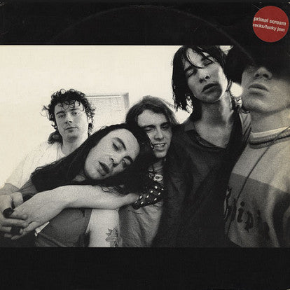 Image of Front Cover of 12" - VG/G - PRIMAL SCREAM, Rocks / Funky Jam (Creation Records; cre 129t, UK 1994, Stickered Picture Sleeve), Light marks only,  - 3416093C