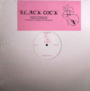 Image of Front Cover of 4424211E: 12" - BLACK COCK, Luna Party / Frog Scene (Black Cock Records; BK 076, UK 2009 Reissue, Stickered Plain Sleeve) SEALED  M/M