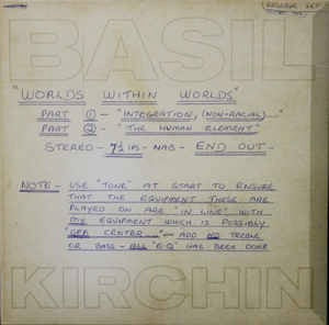 Image of Front Cover of LP - EX/EX - BASIL KIRCHIN, Worlds Within Worlds (Trunk; JBH080LP, UK 2019 Reissue, Gatefold, Insert, Gold Vinyl, Limited To 300), ,  - 1926425E