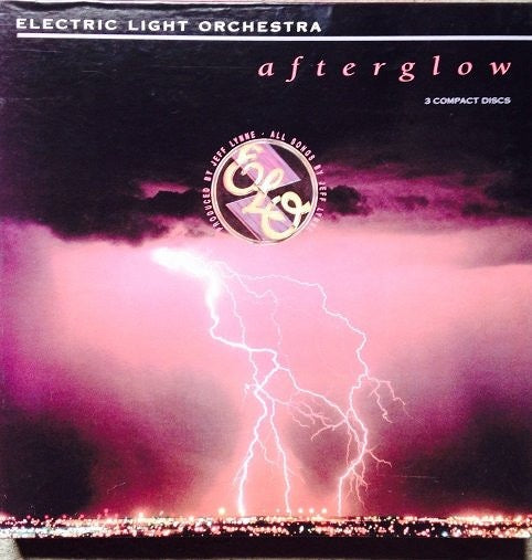 Image of Front Cover of 3xCD - VG/VG+ - ELECTRIC LIGHT ORCHESTRA, Afterglow (Epic Associated; Z3K 46090, US 1990, Box, Booklet), ,  - 3016197C