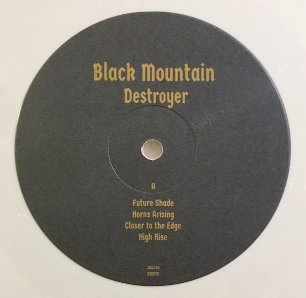 Image of Label Cover of LP - VG+/VG+ - BLACK MOUNTAIN, Destroyer (Jagjaguwar; JAG340, Europe 2019, Inner, White Vinyl), ,  - 4126414E