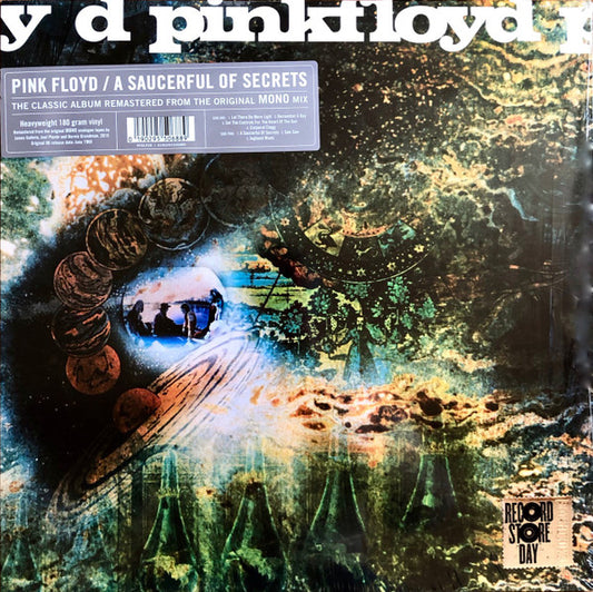 Image of Front Cover of 3845410S: LP - PINK FLOYD, A Saucerful of Secrets MONO Mix (Warner Bros; PFRLP2, Europe 2019 Reissue, Laminated Front Sleeve, Black Inner, Mono. RSD Release.) Long audible mark across the whole of side A. B side is a VG+.  VG+/G+