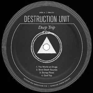 Image of Label Cover of LP - EX/EX - DESTRUCTION UNIT, Deep Trip (Sacred Bones Records; SBR-101, US 2013, 2 Inserts), Opened Instore, Still In Stickered Shrinkwrap,  - 3146024S