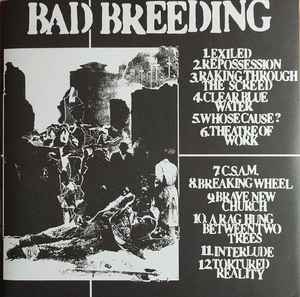 Image of Back Cover of LP - VG+/VG+ - BAD BREEDING, Exiled (One Little Independent; TPLP1477, UK 2019, Poster Sleeve), ,  - 1946076S