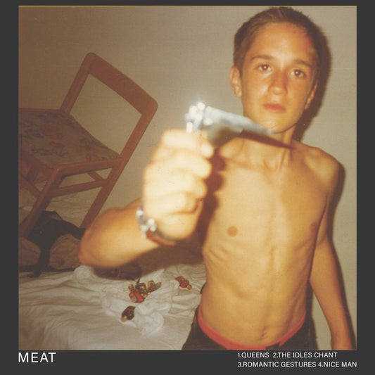 Image of Front Cover of 12" EP - VG+/EX - IDLES, Meat EP / Meta EP (Balley Records; BALLEY009, UK 2019, Picture Sleeve, Black Inner, Record Store Day Limited Release 2019, White Vinyl), ,  - 0926171E