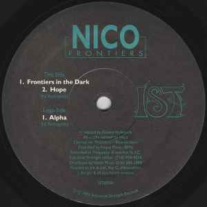Image of Back Cover of 12" - VG/VG - NICO, Frontiers (IST Records; IST003, US 1993), Light marks only. Pen on centre label,  - 1526321E