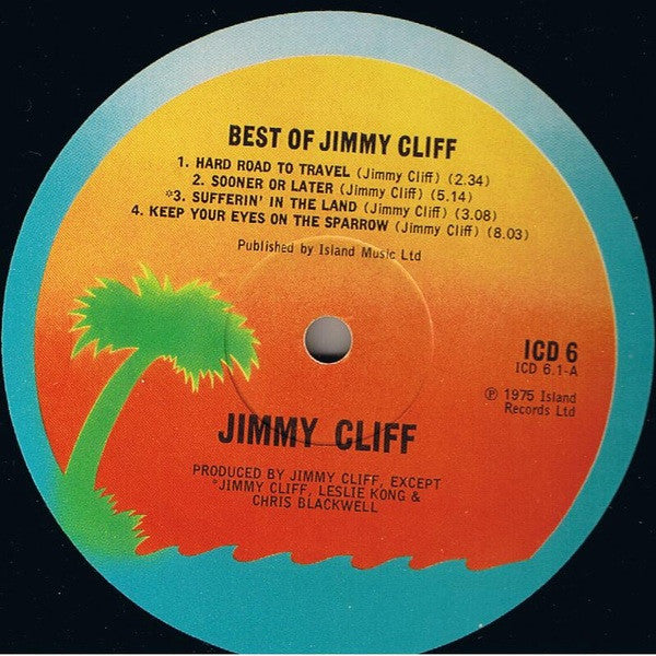 Image of Label Cover of 2xLP - VG+/VG - JIMMY CLIFF, The Best Of Jimmy Cliff (Island Records; ICD 6, UK 1975, Gatefold, 2 Inners), ,  - 3526142E