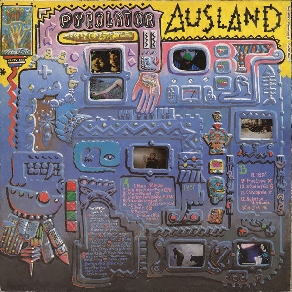 Image of Back Cover of LP - VG+/VG+ - PYROLATOR, Ausland (Ata Tak; WR10, Germany 1981), ,  - 1126053E