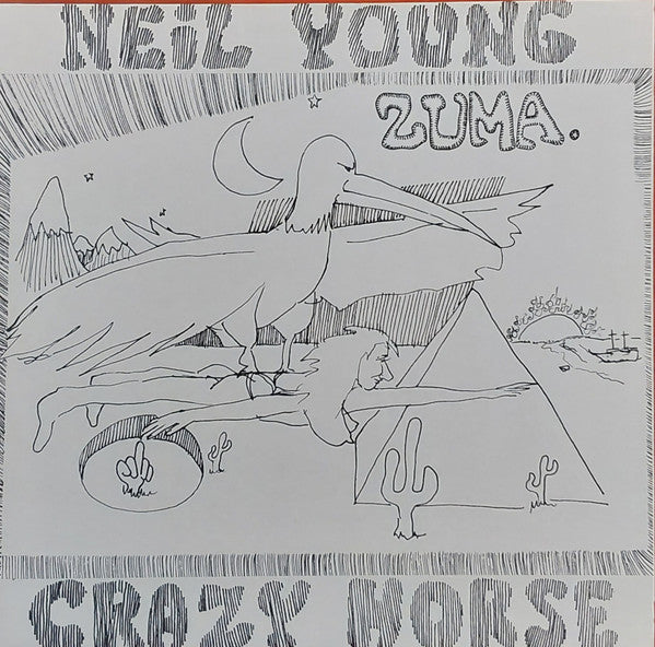 Image of Front Cover of LP - VG/VG - NEIL YOUNG WITH CRAZY HORSE, Zuma (Reprise Records; 7599-27226-1, Europe 2002 Reissue, Textured Sleeve, Inner), |Light marks, edge wear,  - 3746012S