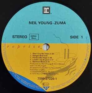 Image of Label Cover of LP - VG/VG - NEIL YOUNG WITH CRAZY HORSE, Zuma (Reprise Records; 7599-27226-1, Europe 2002 Reissue, Textured Sleeve, Inner), |Light marks, edge wear,  - 3746012S