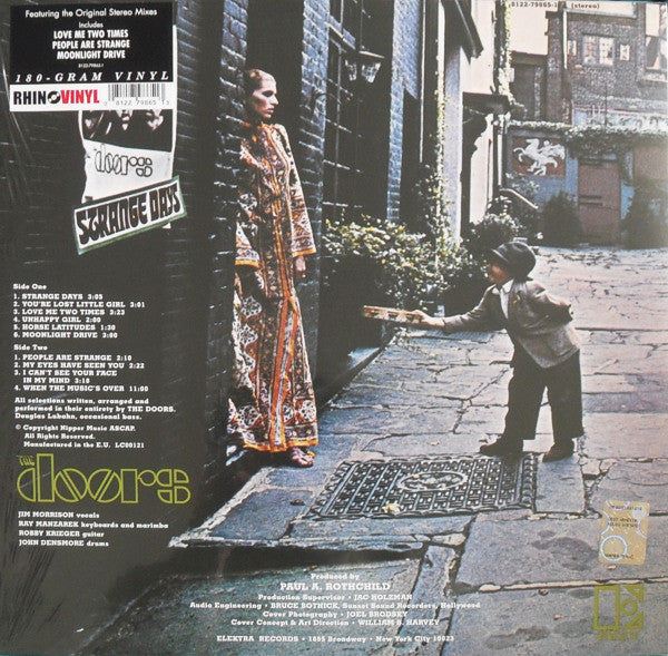 Image of Back Cover of LP - EX/VG+ - THE DOORS, Strange Days (Rhino; 8122798651, Europe 2009 Reissue, Insert, 180 Gram Vinyl), ,  - 2526221E