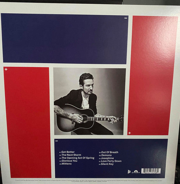 Image of Back Cover of 3425122E: LP - FRANK TURNER, Positive Songs For Negative People (Acoustic) (Polydor; 4774708, UK & Europe 2016, Inner, 180 Gram Vinyl, Record Store Day Limited Release 2016) Strong VG  EX/VG