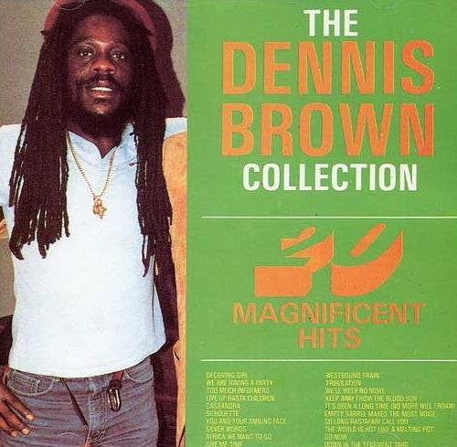 Image of Front Cover of LP - VG/VG - DENNIS BROWN, The Dennis Brown Collection : 20 Magnificent Hits (Dennis Ting; DBLP 1, Jamaica 1993, Picture Sleeve), A few light marks on vinyl, plays fine.,  - 4126127E