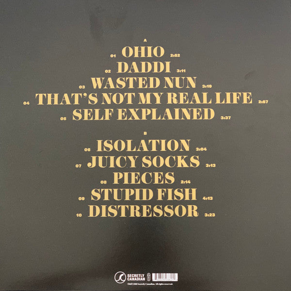 Image of Back Cover of LP - VG+/VG+ - CHERRY GLAZERR, Stuffed & Ready (Secretly Canadian; SC362, Secretly Canadian    SC362LP-C1, US 2019, Gatefold, Insert, Red Vinyl), Very Strong VG+, Ring Wear To Rear Sleeve,  - 0926187E