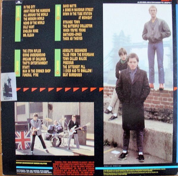 Image of Back Cover of 5025145E: 2xLP - THE JAM, Snap (Polydor; SNAP 1, UK 1983, Gatefold, 2 Inners, With Bonus 7", No Sticker on Sleeve) Strong VG  VG/VG