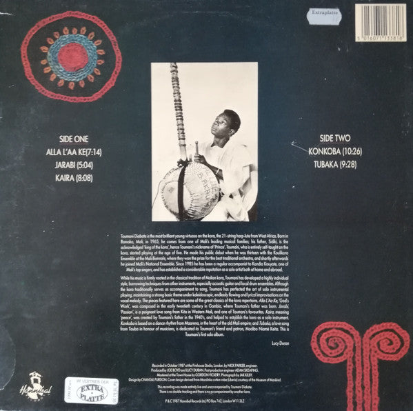 Image of Back Cover of LP - VG/G+ - TOUMANI DIABATE, Kaira (Hannibal Records; HNBL 1338, UK 1988), Strong G+, plays VG.,  - 3746205S