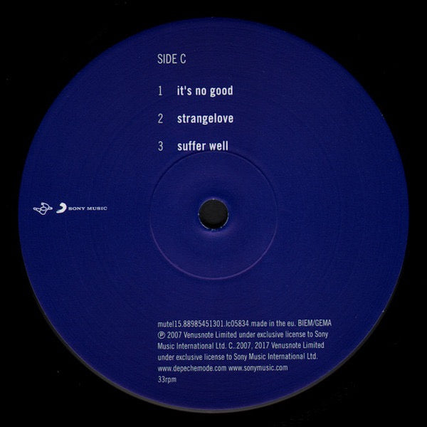 Image of Back Cover of 3xLP - VG+/VG+ - DEPECHE MODE, The Best Of (Volume 1) (Mute; mutel15, Europe Reissue, Embossed Sleeve, 3 Inners & Booket), ,  - 4216636C
