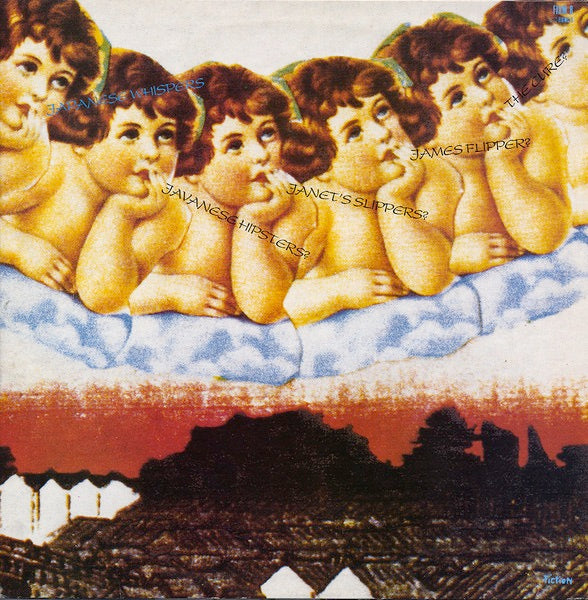 Image of Back Cover of LP - G+/VG - THE CURE, Japanese Whispers: The Cure Singles Nov 82 : Nov 83 (Fiction Records; FIXM8, UK 1983, Insert), LP Strong VG - a few hairlines, crinkled cover from water damage, corner crease,  - 3446012S
