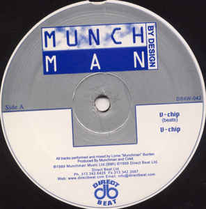 Image of Front Cover of 12" - /G+ - MUNCHMAN, By Design (Direct Beat; DB4W-042, US 1999, Plain Sleeve), Lots of light hairlines, plays well., A1		V-Chip (Beats)A2		V-ChipAA1		Funky FunkAA2		Malfunction (By Design) - 4316763C