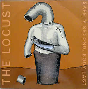Image of Front Cover of 12" EP - VG/VG+ - THE LOCUST, Safety Second, Body Last (Radio Surgery; #1, US 2005, Inner, Grey Marbled Vinyl), Strong VG sleeve, creasing, indents and corner wear. Large crease to inner.,  - 0746405S