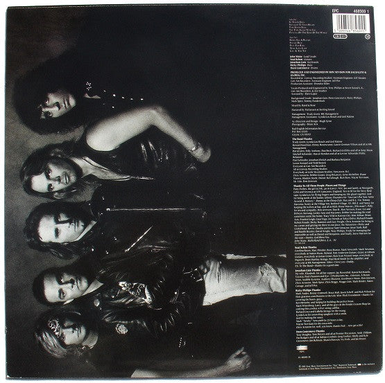 Image of Back Cover of 3925054E: LP - BAD ENGLISH, Backlash (Epic; 468569 1, Europe 1991)   VG/VG+