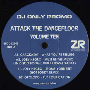 Image of Front Cover of 2614438C: 12" Sampler - VARIOUS, Attack The Dancefloor Volume Ten (Z Records; ZEDD12245, UK 2017, Plain Sleeve)   /VG