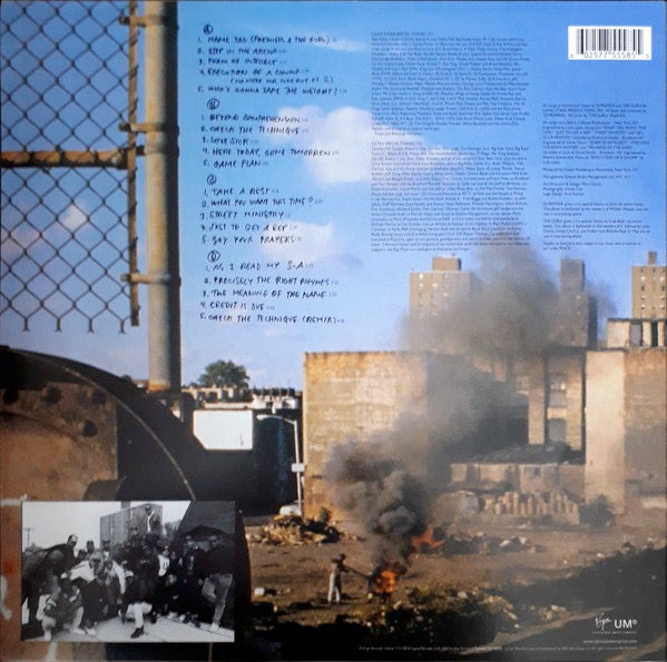 Image of Back Cover of 4233098E: 2xLP - GANG STARR, Step In The Arena (Virgin; B0030013-01, US 2019 Reissue, 2 Inners, 180 Gram Vinyl)   NEW/NEW