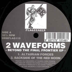 Image of Front Cover of 1015172C: 2x12" EP - 2 WAVEFORMS, Beyond The Final Frontier EP (Flagbearer Records; FLAG 115, UK 1995, Company Sleeve) Closer to VG+ all round  VG/VG