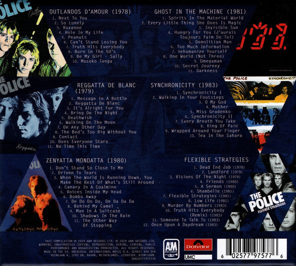 Image of Back Cover of 6xCD - VG+/EX - THE POLICE, Every Move You Make (The Studio Recordings) (A&M Records; 00602577975776, Europe 2019, Box Set, 6 Inners), ,  - 2736182E