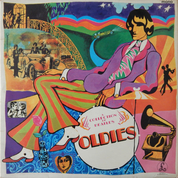 Image of Front Cover of LP - VG/VG - THE BEATLES, A Collection Of Beatles Oldies (Parlophone; PCS. 7016, UK 1973 Reissue, Laminated Front Sleeve, Stereo, Two EMI Boxes, Dot After PCS on Labels), ,  - 2716527C