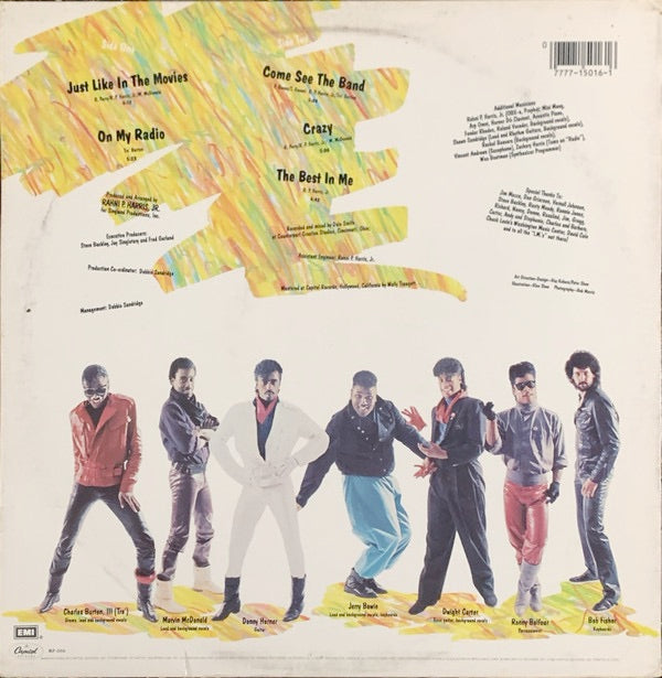 Image of Back Cover of LP - VG/VG - COLORBLIND, Crazy (Capitol Records; MLP-15016, US 1984), Edge and ring wear to sleeve + pen marks to reverse. Disc has light marks only and writing on labels.,  - 2726109E