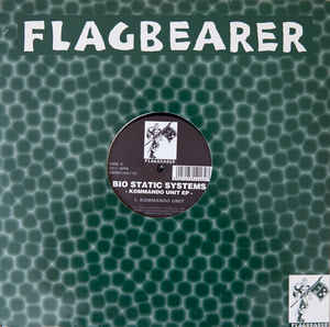 Image of Front Cover of 5145064S: 2x12" - BIO STATIC SYSTEMS, Kommando Unit EP (Flagbearer Records; DBMFLAG 118, UK 1996, Company Sleeve) original company sleeve - stickers, creasing and edgewear. one or two scuffs and faint hairlines all sides - minor  G+/VG