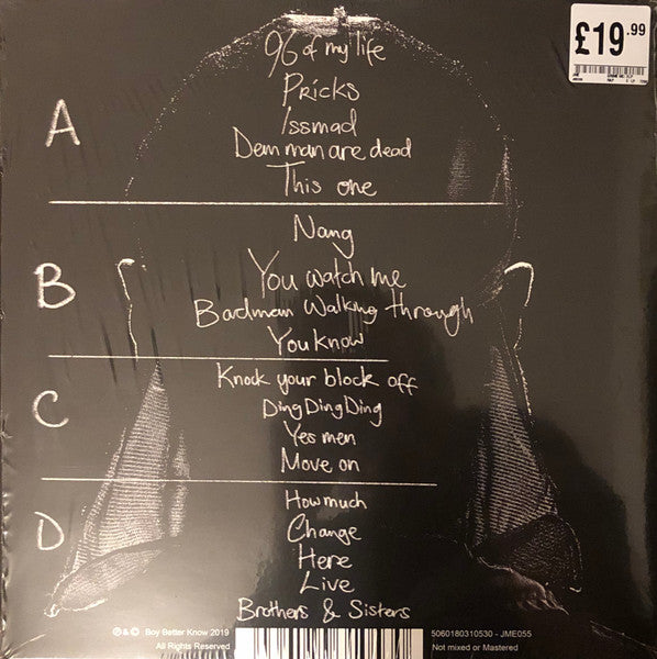 Image of Back Cover of 2xLP - VG+/VG+ - JME, Grime MC (Boy Better Know; JME055, UK 2019), small top corner crease,  - 2746287S