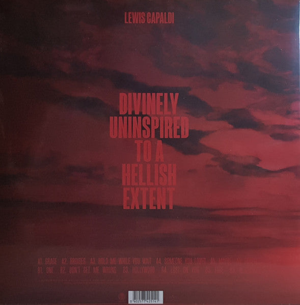 Image of Back Cover of 4224292E: LP - LEWIS CAPALDI, Divinely Uninspired To A Hellish Extent (Vertigo; 060257742514, Europe 2019, Booklet) Very Strong VG  VG+/VG