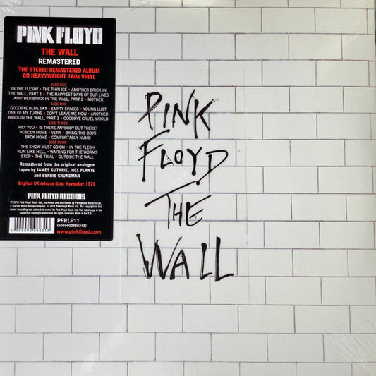Image of Front Cover of 2xLP - EX/VG+ - PINK FLOYD, The Wall (Pink Floyd Records; PFRLP11, Europe 2016 Reissue, Gatefold, 2 Inners with rounded corners, Stickered Sleeve, 180 Gram Vinyl, Remastered), Strong VG+, Still In Stickered Shrinkwrap,  - 3626263E