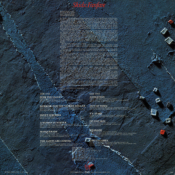 Image of Back Cover of LP - VG+/VG - SKIDS, Fanfare (Virgin; VM 2, UK 1982), ,  - 2616109C