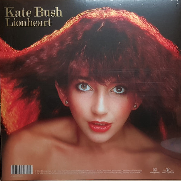 Image of Back Cover of LP - VG+/VG+ - KATE BUSH, Lionheart (Parlophone; 0190295593896, Europe 2018 Reissue, Gatefold Embossed), ,  - 2826264E