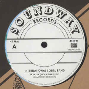 Image of Front Cover of 12" - VG+/VG - INTERNATIONAL SOLEIL BAND, Ta Lassa (Soundway; SNDW12022, UK 2016, Company Sleeve, Inner), Light marks only. Sleeve still in shrink!, Plutonium-HEAVY afro disco-funk from the Ivory Coast. Originally released in 1983 as album cuts, remastered on this here 12" to do serious damage to amps, bass bins and put bodies on the floor. 1st degree murder... - 3016153C