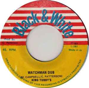 Image of Back Cover of 7" - /VG - CARLTON PATTERSON, Wash Wash (Black & White; , Jamaica 1970s, Plain Sleeve), Marks on vinyl (more so on B side).,  - 2626069E