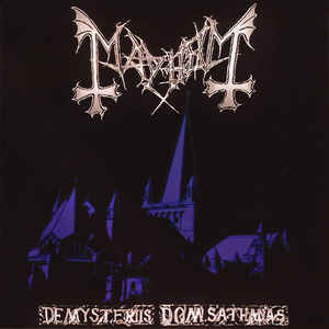Image of Front Cover of CD - VG+/VG+ - MAYHEM, De Mysteriis Dom Sathanas (Deathlike Silence Productions ; Anti-Mosh 006, Europe 1994, Jewel Case), ,  - 3816607C
