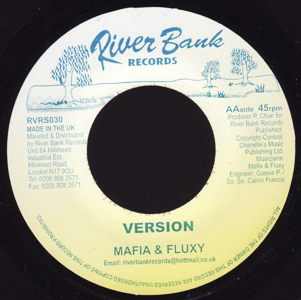 Image of Back Cover of 7" - /EX - LEROY MAFIA, Dont Care Steper / Version (River Bank Records; RVRS030, UK 2008, Plain Sleeve), ,  - 3926246E